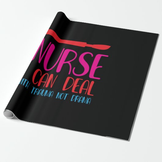 Nurse Gift Nurse I Can Deal ラッピングペーパー (アンロールド)