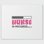 Nurse Gift Nurse In Progress ラッピングペーパー (フラット)