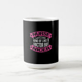 Nurse Gift | Nurse Kind Of Like A Doctor コーヒーマグカップ (中央)
