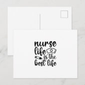 Nurse Gift Nurse Life Is The Best Life ポストカード (正面/裏面)