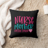 Nurse Gift Nurse Mother Coffee Lover クッション (ブランケット)