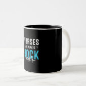 Nurse Gift | Nurses Are Always Rock ツートーンマグカップ (正面右)