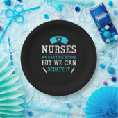 Nurse Gift | Nurses We Cant Fix Stupid ペーパープレート (パーティー)