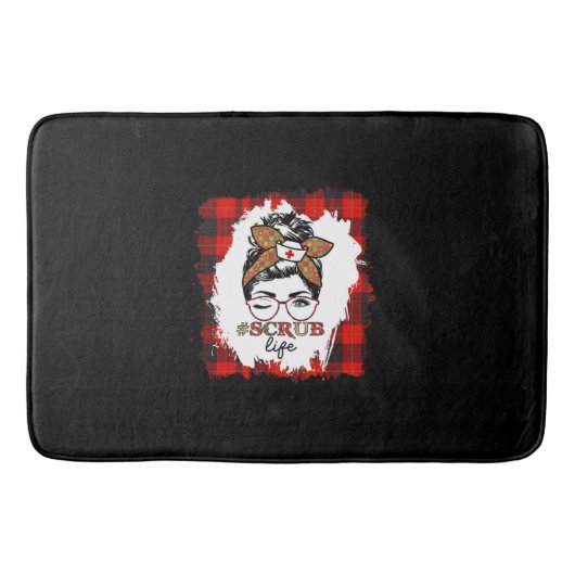 Nurse Gift Scrub Life バスマット (正面)