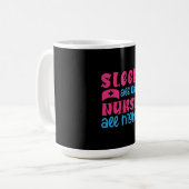 Nurse Gift | Sleep All Day Nurse All Night コーヒーマグカップ (正面左)
