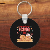 Nurse Gingerbread Man Costume, Xmas Have You Tried キーホルダー (正面)