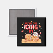 Nurse Gingerbread Man Costume, Xmas Have You Tried マグネット (正面/裏面)