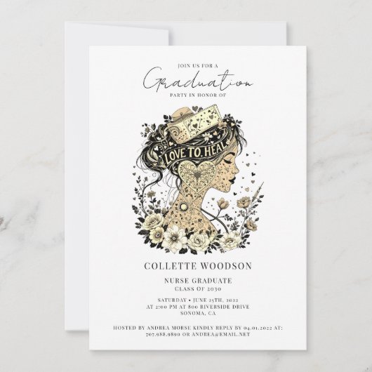 Nurse Graduation Party 招待状 (正面)