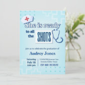 Nurse Graduation Party with Photo 招待状 (スタンド正面)