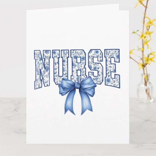 Nurse Greeting Card カード (黄色い花)