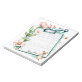 Nurse having a cup of coffee  ノートパッド (回転)