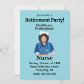 Nurse Healthcare Professional Retirement Party 招待状 (正面)