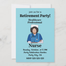 Nurse Healthcare Professional Retirement Party 招待状