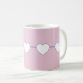 Nurse Heart Pink and Purple coffee mug コーヒーマグカップ (正面右)