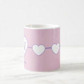 Nurse Heart Pink and Purple coffee mug コーヒーマグカップ (中央)