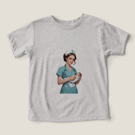 Nurse Holding Newborn – Gentle Care Medical Design (デザイン正面)