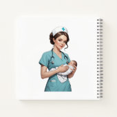 Nurse Holding Newborn – Gentle Care Medical Design ノートブック (裏面)
