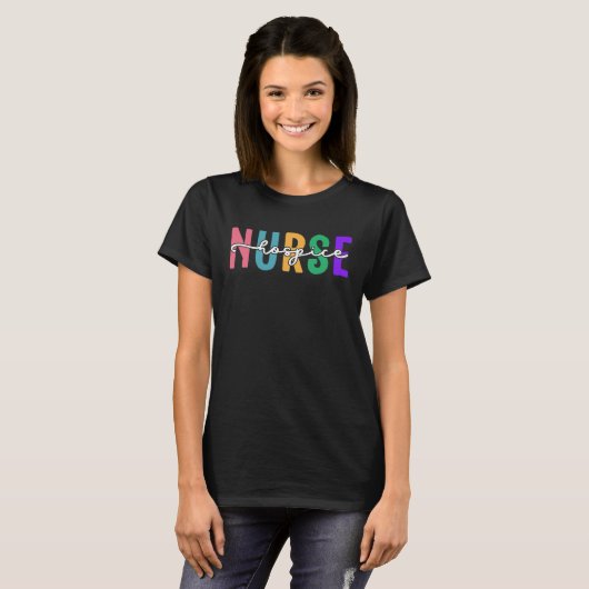 Nurse Hospice Nursing Hospice Nursing Hospice Nurs Tシャツ (正面フル)