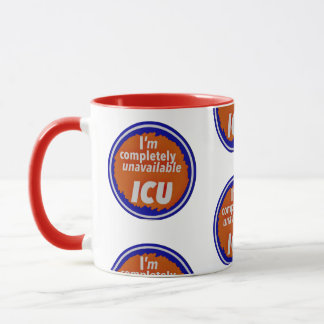 Nurse Humor Print Novelty: I C U mug マグカップ