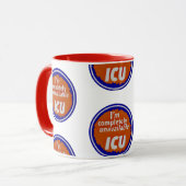 Nurse Humor Print Novelty: I C U mug マグカップ (正面左)