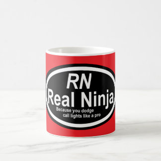 Nurse Humor Print Novelty "RN" コーヒーマグカップ