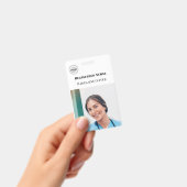 Nurse ID Photo Simple Logo Badge バッジ (Handheld)