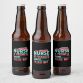 Nurse In Progress Please ビールラベル (ボトル)