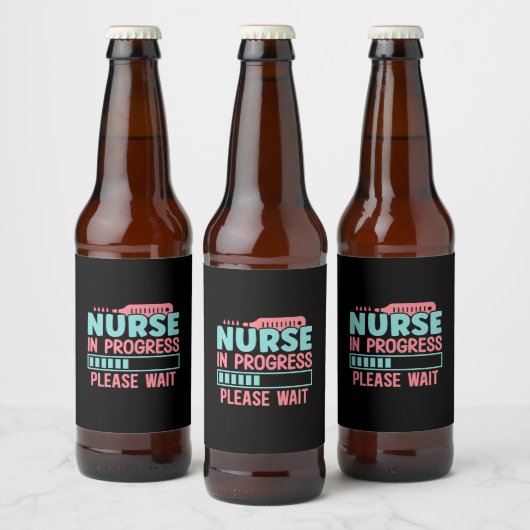 Nurse In Progress Please ビールラベル (ボトル)