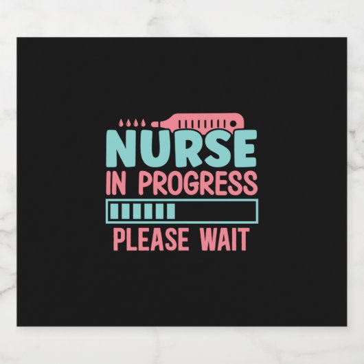 Nurse In Progress Please ビールラベル (シングルラベル)