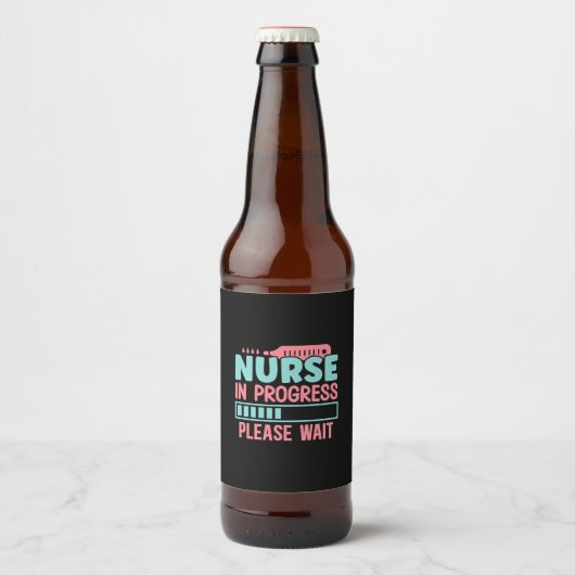 Nurse In Progress Please ビールラベル (正面)