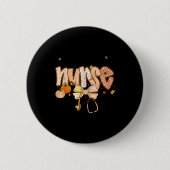 Nurse Labor And Delivery Coquette Fall Pumpkin Tha 缶バッジ (正面)