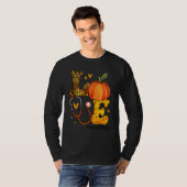 Nurse Leopard Pumpkin Thanksgiving Love Charge Nur Tシャツ (正面フル)