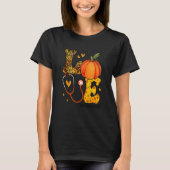 Nurse Leopard Pumpkin Thanksgiving Love Ortho Nurs Tシャツ (正面)