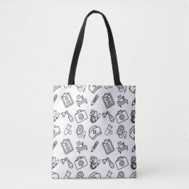Nurse Life Icon Pattern Tote Bag トートバッグ