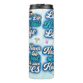 Nurse Life Inspirational Medical Collage タンブラー (裏面)