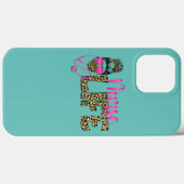 Nurse Life Messy Bun Hair Leopard Nurses Day Case-Mate iPhoneケース (裏面 (横))