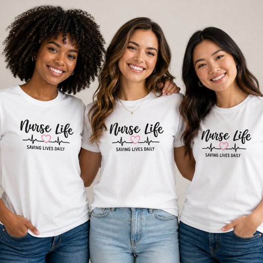 Nurse Life Saving Lives Daily Graphic  Tシャツ