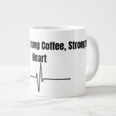 Nurse Life Strong Coffee Stronger Heart Mug ジャンボコーヒーマグカップ (正面右)