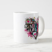 Nurse Life Valentine–Heart-Shaped Medical ジャンボコーヒーマグカップ (正面右)