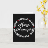 Nurse Manager Nurses Nursing Graduation Medical Lo カード (黄色い花)