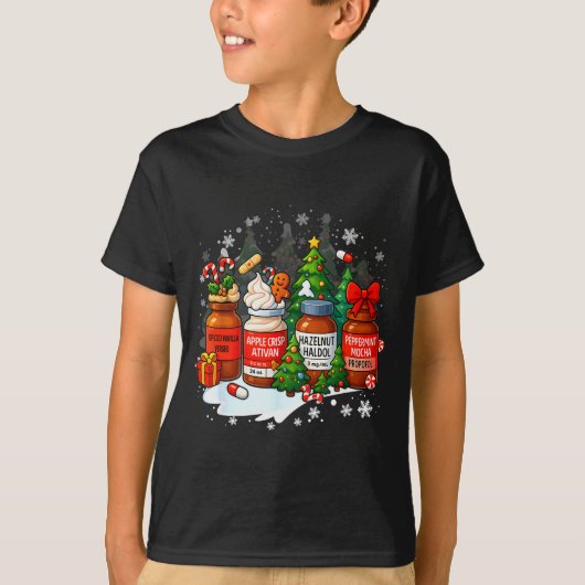 Nurse Medical Profol Ativan Haldo Christmas Health Tシャツ (正面)