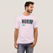 NURSE MODE | モダン ナース グラフィック デザイン Tシャツ (正面フル)