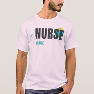 NURSE MODE | モダン ナース グラフィック デザイン Tシャツ