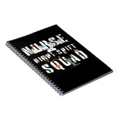 Nurse Night Shift Halloween Squad Classic T-Shirt ノートブック (右側)
