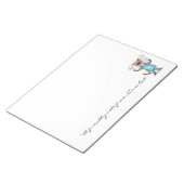 Nurse Notepad with Cute Cat Holding Coffee for Cat ノートパッド (アングル)