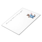 Nurse Notepad with Cute Cat Holding Coffee for Cat ノートパッド (アングル)