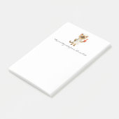Nurse Notepad with Cute Cat Holding Gifts ポストイット (アングル)