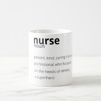 Nurse Noun Proud Hero Job Nursing Quote コーヒーマグカップ