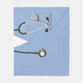 Nurse Novelty Gift Idea Fleece Blanket フリースブランケット (正面)