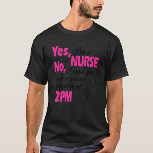Nurse Nurses Work Hospital Teaching Design Tシャツ (正面)